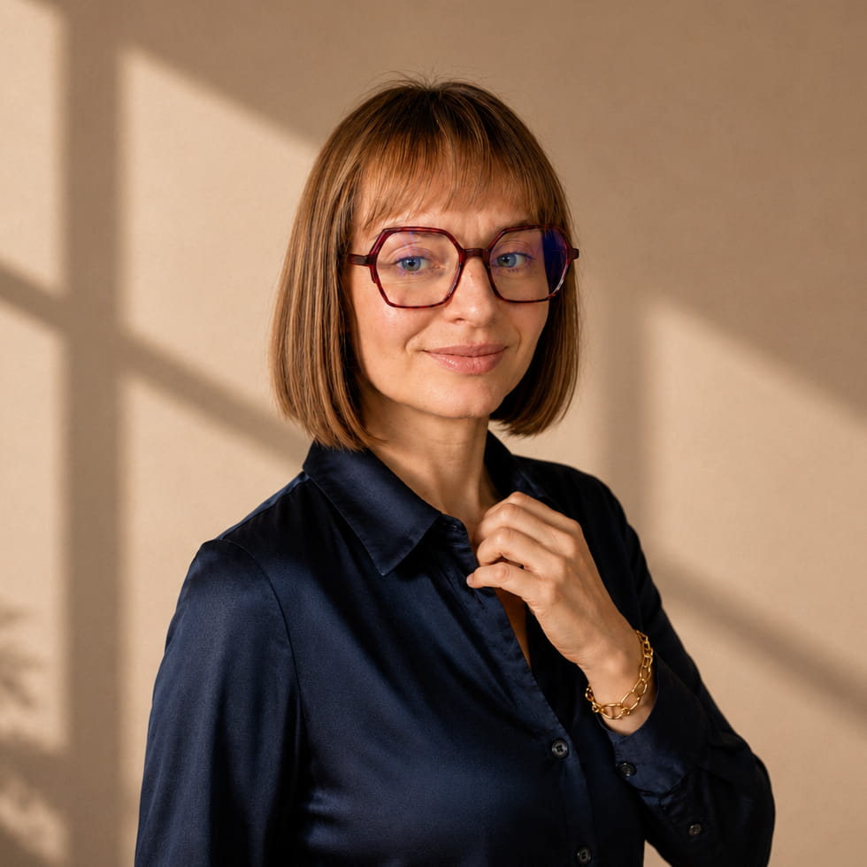 Iwona podczas rozmowy z klientem